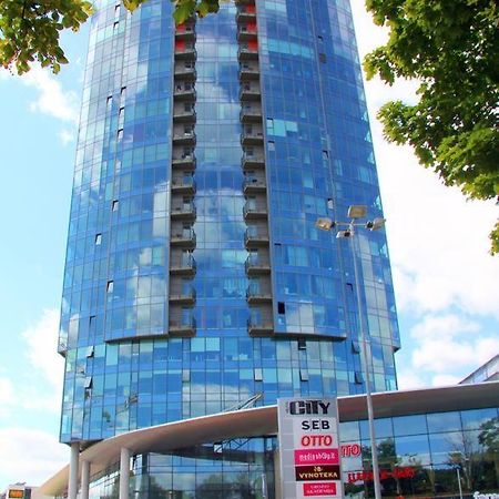 Helios Luxury Apartment In Vilnius Skyscraper Luaran gambar